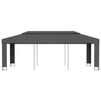 VidaXL Prieel met dubbel dak 3x6 m antraciet