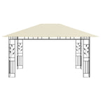 VidaXL Prieel met klamboe 180 g m² 4x3x2,73 m crème