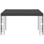 VidaXL Wandprieel 3x4 m stof antracietkleurig