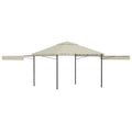 VidaXL Prieel met uitschuifbare daken 180 g m² 3x3x2,75 m crème