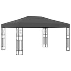 VidaXL Prieel 3x4 m stof antraciet