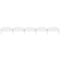 Vidaxl schuttingset gebogen 77,3x26 cm groen