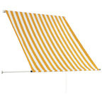Vidaxl luifel uittrekbaar 100x150 cm geel en wit