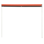 Vidaxl luifel uittrekbaar 100x150 cm oranje en bruin