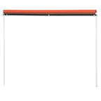 Vidaxl luifel uittrekbaar 250x150 cm oranje en bruin