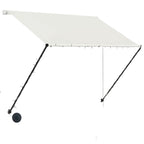 VidaXL Luifel uittrekbaar met LED 200x150 cm crème