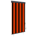Vidaxl rolgordijn voor buiten 80x250 cm oranje en bruin