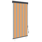 VidaXL Rolgordijn voor buiten 100x250 cm geel en blauw