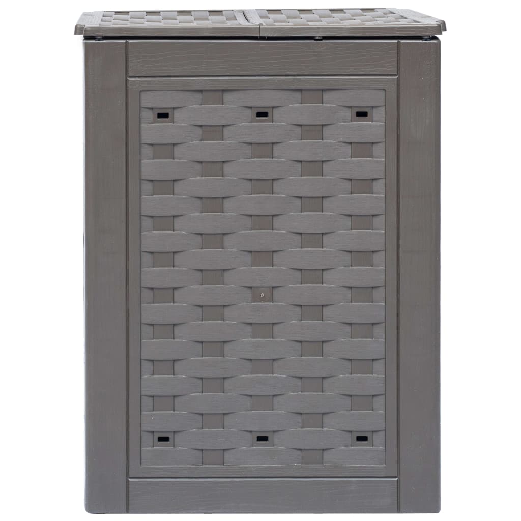 Vidaxl compostbakken 2 st 600 l 60x60x83 cm kunststof rattan bruin