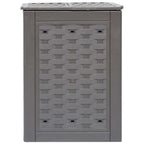 Vidaxl compostbakken 2 st 600 l 60x60x83 cm kunststof rattan bruin