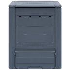 Vidaxl compostbakken 2 st 520 l 60x60x73 cm grijs