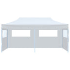 VidaXL Partytent pop-up met zijwanden 3x6 m staal wit