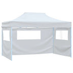 Vidaxl partytent met 3 zijwanden inklapbaar 291x413x315 cm wit