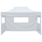 Vidaxl partytent met 3 zijwanden inklapbaar 291x413x315 cm wit