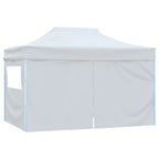 Vidaxl partytent met 4 zijwanden inklapbaar 280x410x315 cm staal wit