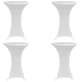 Vidaxl statafelhoes 4 st stretch ø60 cm wit
