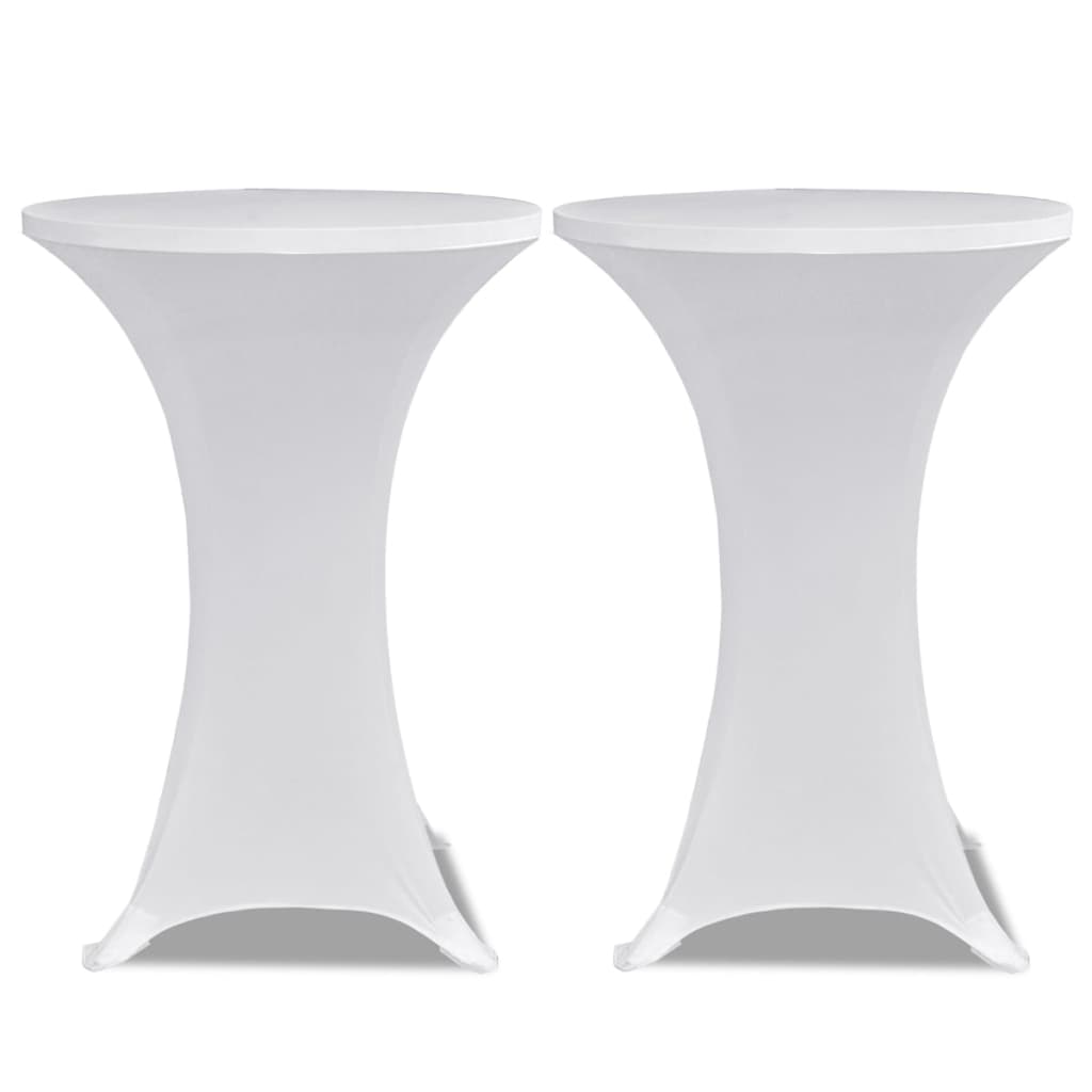 Vidaxl statafelhoes 4 st stretch ø60 cm wit
