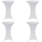 Vidaxl statafelhoes 4 st stretch ø70 cm wit