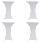 Vidaxl statafelhoes 4 st stretch ø80 cm wit