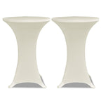 Vidaxl statafelhoes 4 st stretch ø80 cm crème