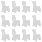 Vidaxl stoelhoezen stretch 12 st wit