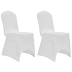 Vidaxl stoelhoezen stretch 12 st wit