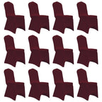 Vidaxl stoelhoezen stretch 12 st bordeauxrood