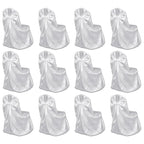 Vidaxl stoelhoes voor bruiloft 12 st wit