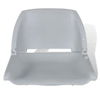 Vidaxl bootstoelen 2 st inklapbare rugleuning 41x51x48 cm grijs