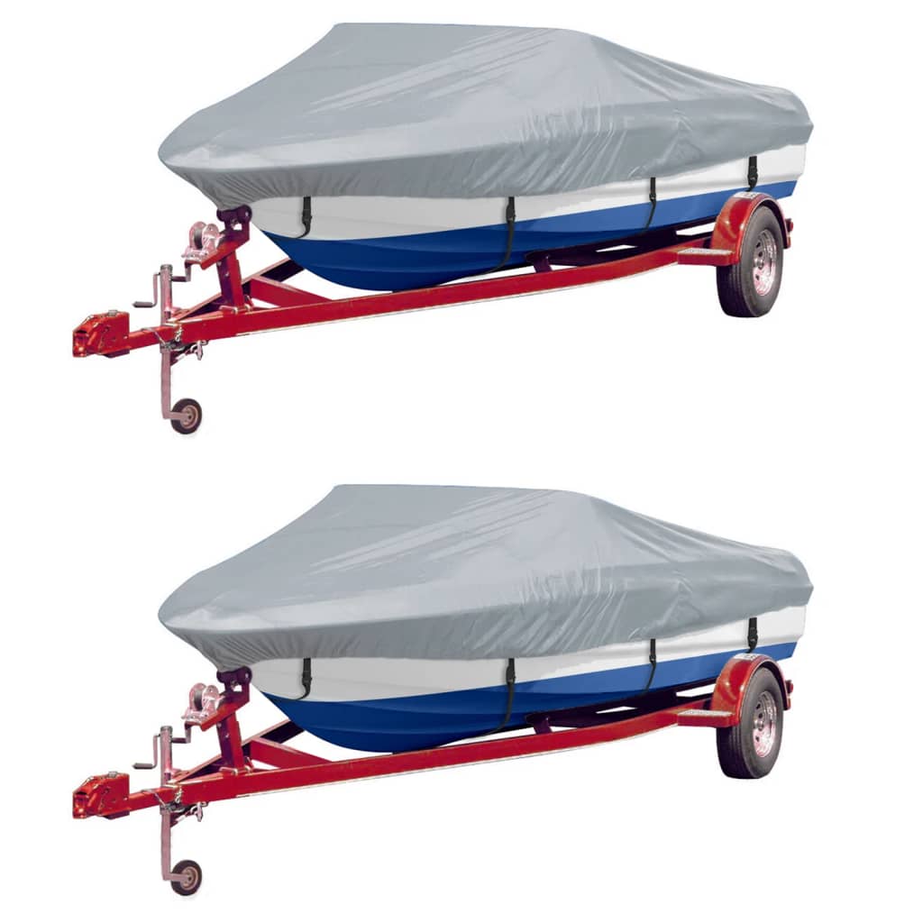 Vidaxl boothoezen 2 st 610-671x254 cm grijs