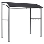 Vidaxl barbecue paviljoen 215x150x220 cm staal antraciet