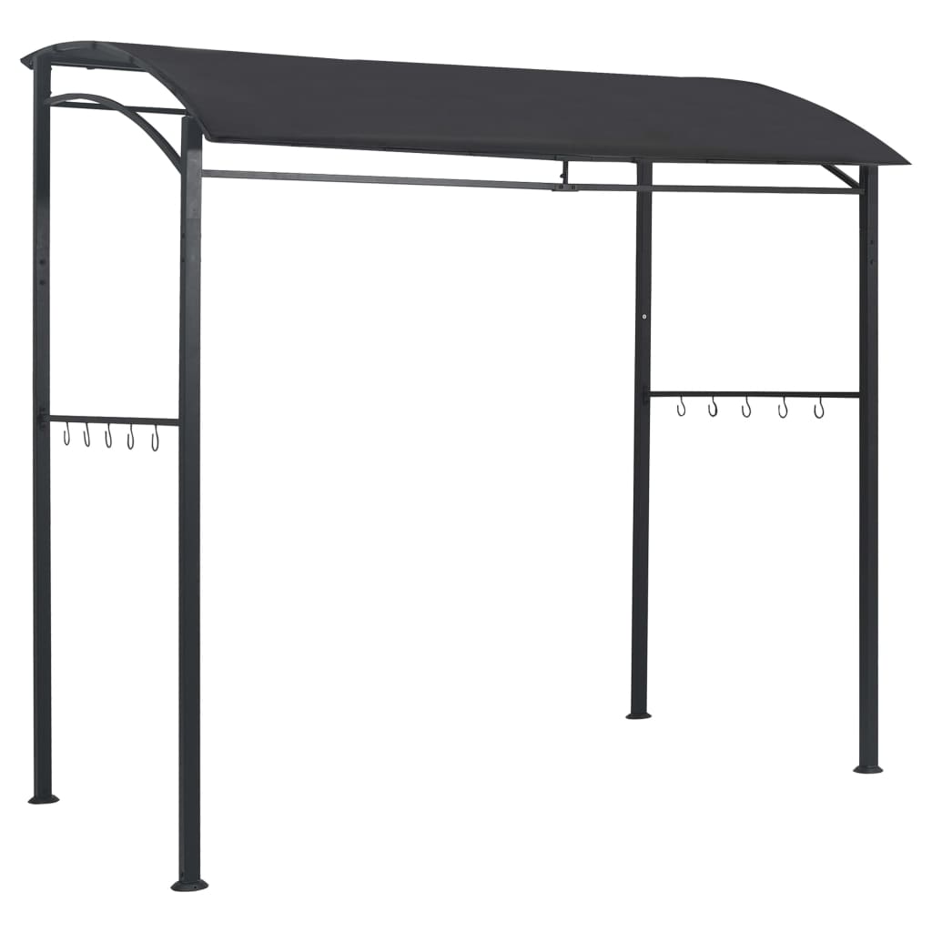 Vidaxl barbecue paviljoen 215x150x220 cm staal antraciet