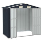 VidaXL Tuinschuur 205x129x183 cm gegalvaniseerd staal antraciet