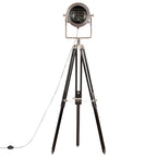 Vidaxl vloerlamp driepoot 171 cm massief mangohout zwart
