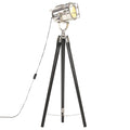 Vidaxl vloerlamp driepoot 97 cm massief mangohout zwart