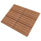 Vidaxl tegels 6 st 1m² 60x30 cm hkc bruin