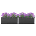 VidaXL Plantenbak verhoogd 300x50x54 cm HKC grijs
