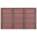 Vidaxl vloerelement voor solardouche 101x63x5,5 cm hkc bruin