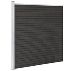 Vidaxl schutting 175x186 cm hkc grijs