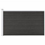 Vidaxl schutting 175x105 cm hkc grijs