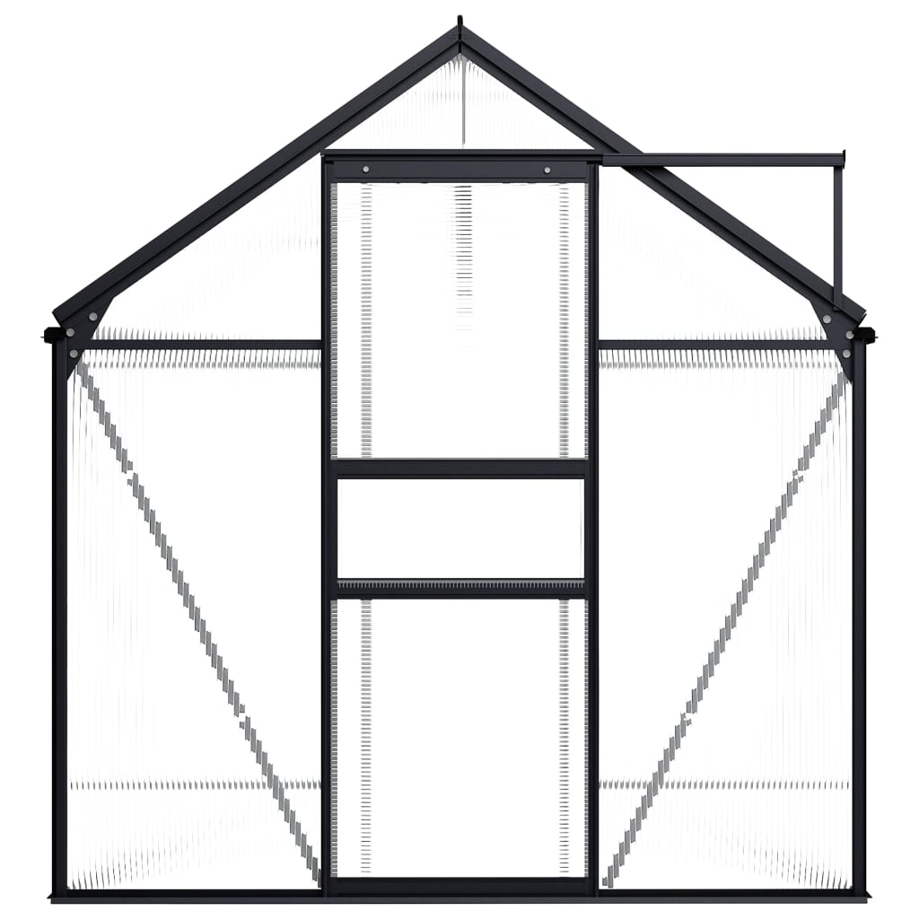 VidaXL Tuinkas 4,75 m² aluminium antracietkleurig