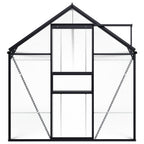 VidaXL Tuinkas 9,31 m² aluminium antracietkleurig