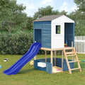 Vidaxl glijbaan 175x38x23 cm polypropeen blauw