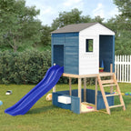 Vidaxl glijbaan 175x38x23 cm polypropeen blauw