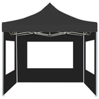 Vidaxl partytent inklapbaar met wanden 2x2 m aluminium antraciet