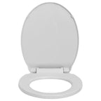 Vidaxl toiletbril soft-close en quick-release ovaal lichtgrijs
