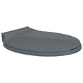 Vidaxl toiletbril soft-close ovaal grijs
