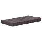 Vidaxl palletvloerkussen 120x80x10 cm katoen antraciet