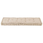 Vidaxl palletvloerkussen 120x40x7 cm katoen beige
