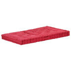 Vidaxl palletvloerkussen 120x80x10 cm katoen bordeauxrood